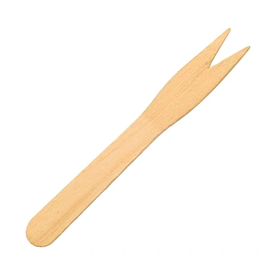 Biodegradable Wooden Forks Unwrapped 1x200 26016B
