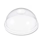Clear Dome Lids With Hole 1X50 26040E