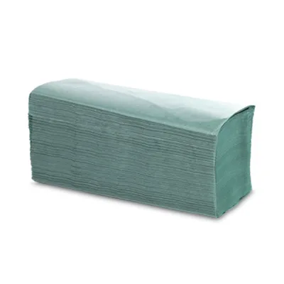 Elite Pro Folded Hand Towels Interfold Green 1x4000 17004