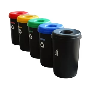 Viomes Recycle Bin 6 Lid Colours 60ltr 24042D
